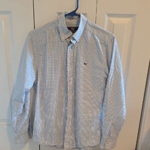 Men's Vineyard Vines Blue Checkered Shirt